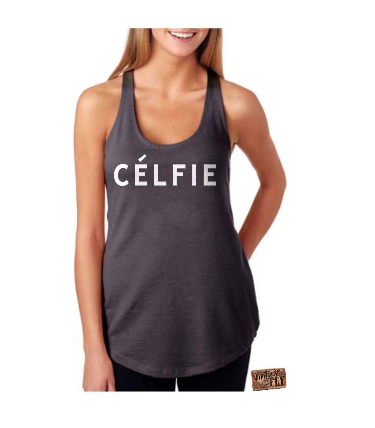 Celfie Tank-Top - Selfie Shirt Strand-Hemd 4. Juli Bild Damen Gewebe Flowy Tank Sonne Partyspaß in 3 Farben S Xxl von Vintageflyclothingco