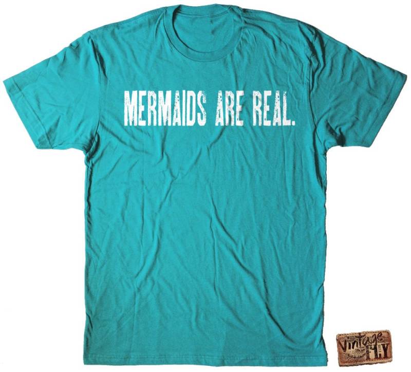 Meerjungfrauen Sind Echte Herren T-Shirts in Den Größen S-xxl von Vintageflyclothingco