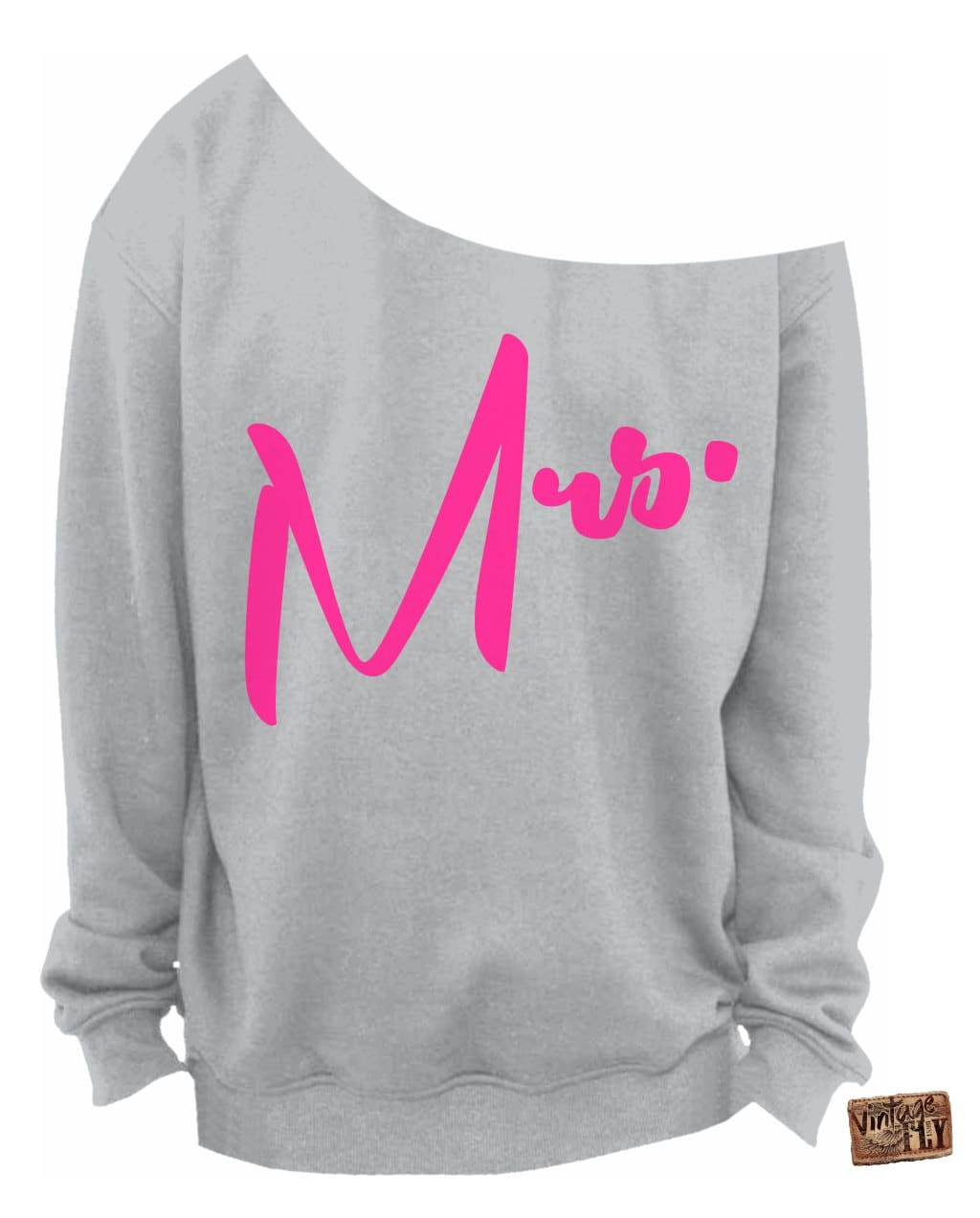 Mrs. Sweathshirt - Verlobungsgeschenk Brautdusche Hochzeitsgeschenk Slouchy Sweatshirt Off The Shoulder S, M, Lg, Xl, Xxl, Xxxl von Vintageflyclothingco