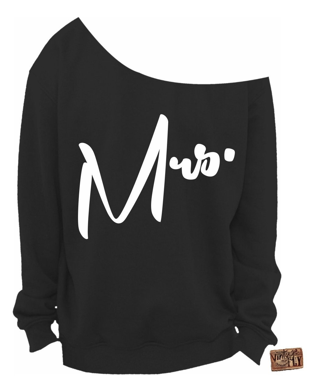 Mrs. Sweatshirt - Hochzeitsgeschenk Slouchy Off The Shoulder S, M, Lg, Xl, Xxl, Xxxl von Vintageflyclothingco
