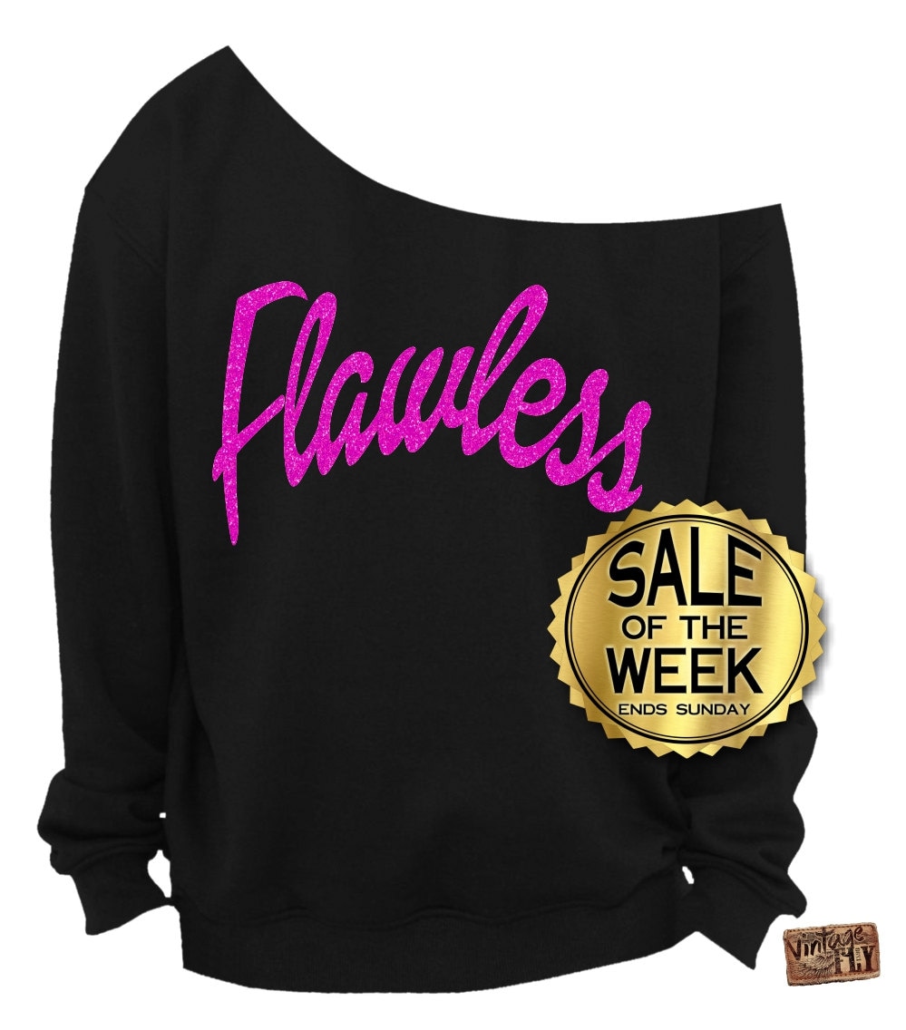 Sale Makelloses Sweatshirt - Slouchy Sweatshirt Makellos Damenpullover Kale Glitzer & Goldfolie Prints Schwarz S, M, L, Xl, 2X, 3X von Vintageflyclothingco