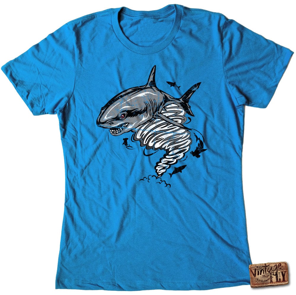 Sharknado Damen Tshirt Größen S-xxl von Vintageflyclothingco