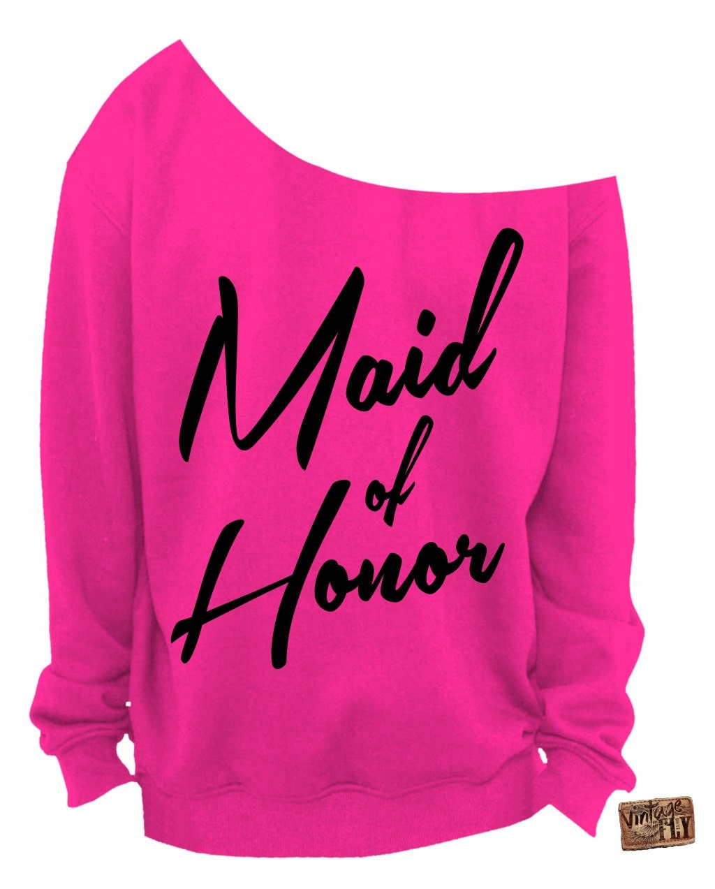 Trauzeugin - Off The Shoulder Slouchy Sweatshirt Verlobungsgeschenk Hochzeitsgeschenk S, M, Lg, Xl, Xxl, Xxxl von Vintageflyclothingco