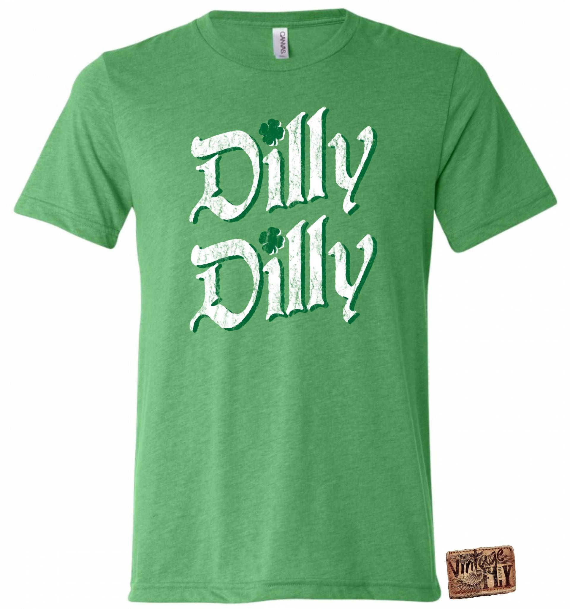st Patricks Day T-Shirt - Dilly Super Weiches Tri Blend Shirt Herren Damen Unisex Größen Xs Xxxl von Vintageflyclothingco