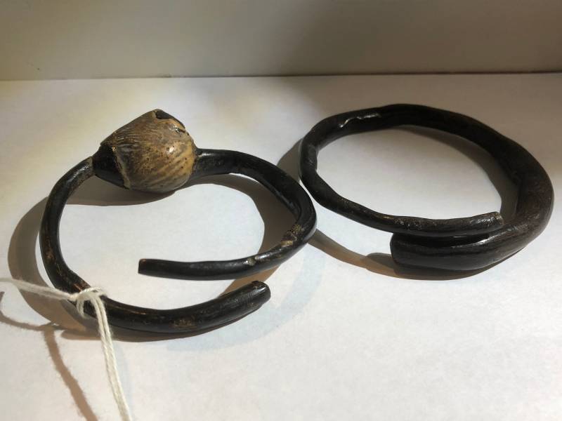 2 Seegras Armbänder Aus Haarigen Ainu Tribe Japan Für Arthritis Verwendet von Vintagegini