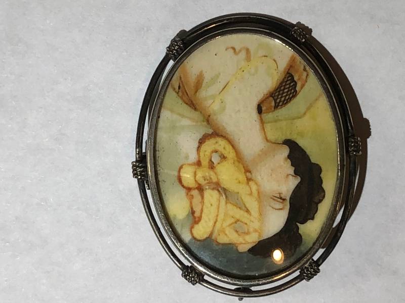 Sehr Schöne Antike 800 Silber Brosche von Vintagegini