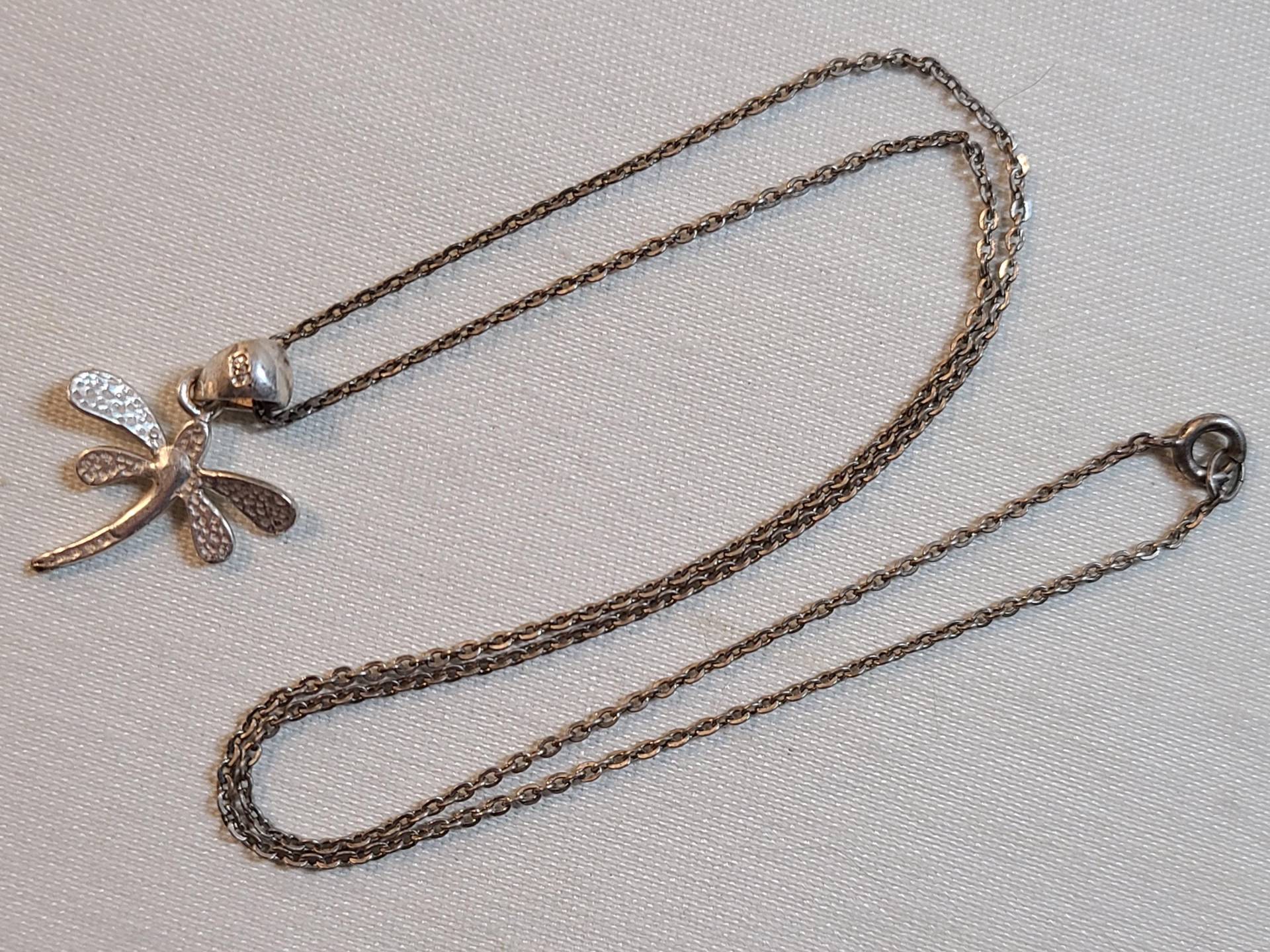 "Vintage Sterling Libelle Anhänger "Halskette." von Vintageisnow