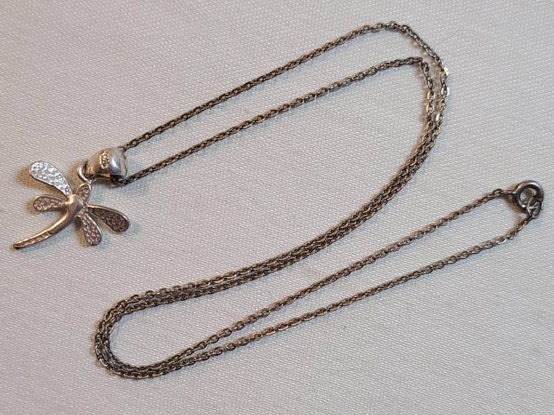 "Vintage Sterling Libelle Anhänger "Halskette." von Vintageisnow