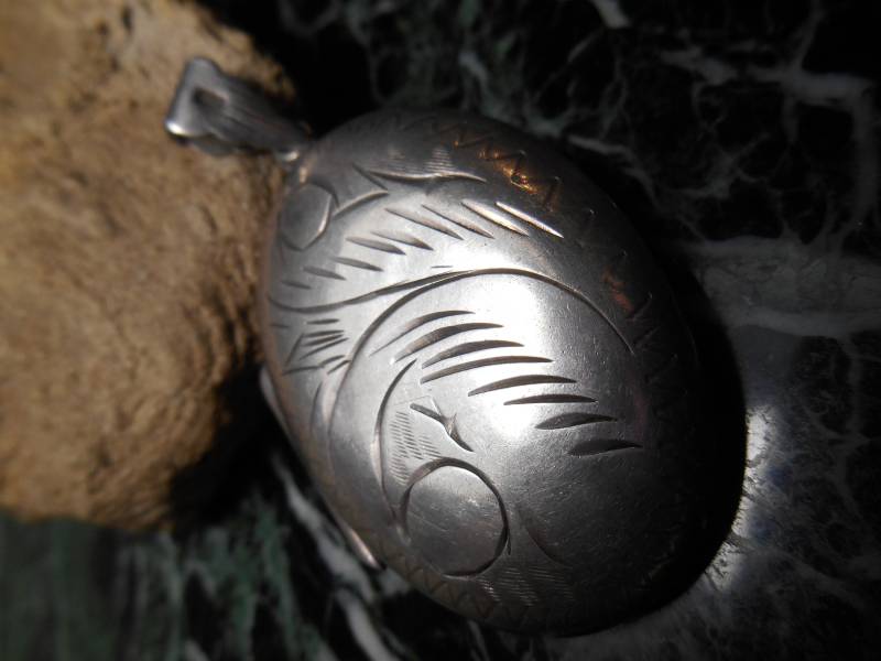 Silber Medaillon Medaillon Vintage Ussr Foto-Anhänger von VintageplusUA