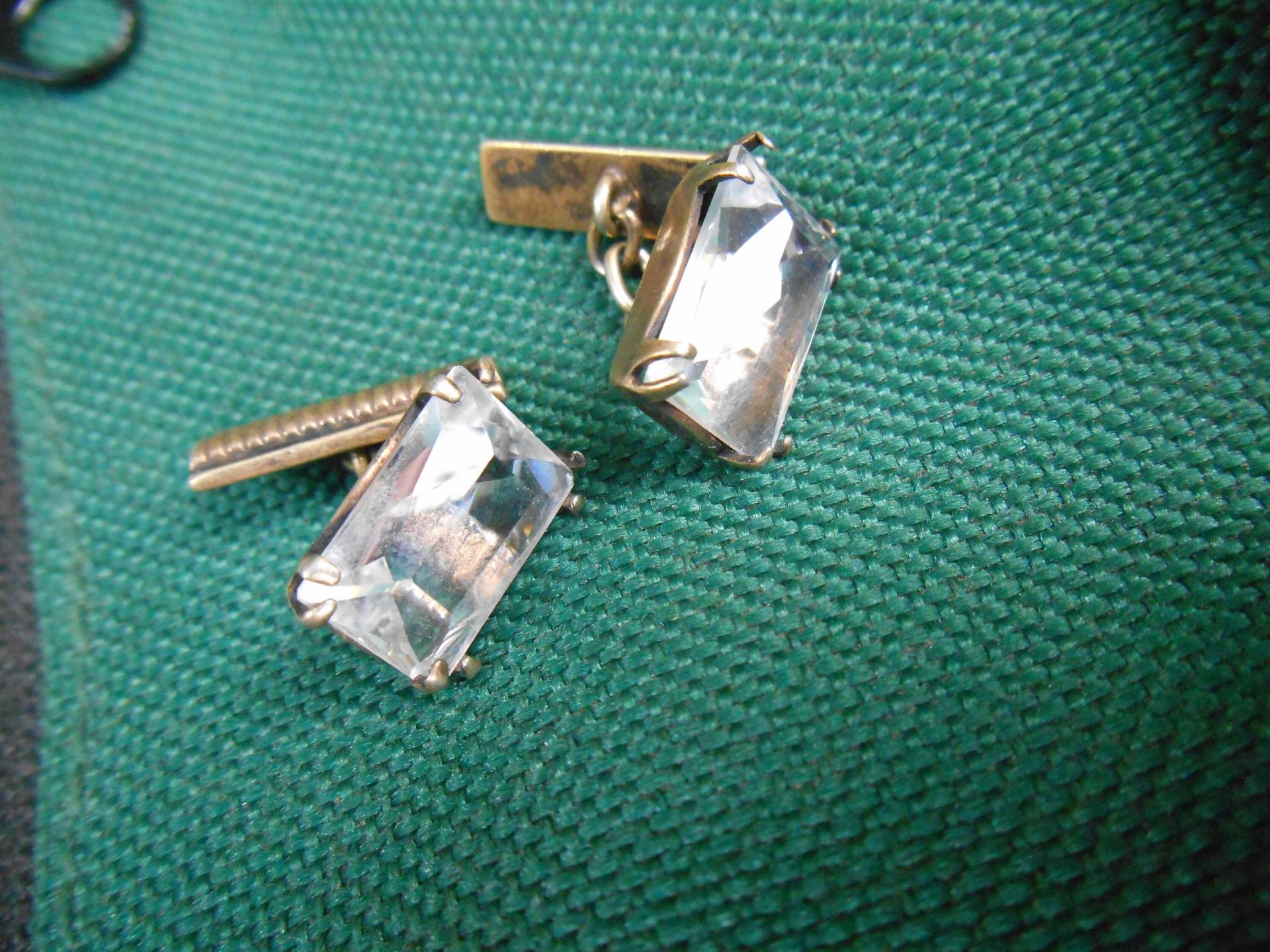 Vintage Sterling Silber Quarz-Manschettenknöpfe Mit Rechteckigen Steinen Vintage Sterling Silber Quarz-Manschettenknöpfe Mit Rechteckigen Steinen von VintageplusUA