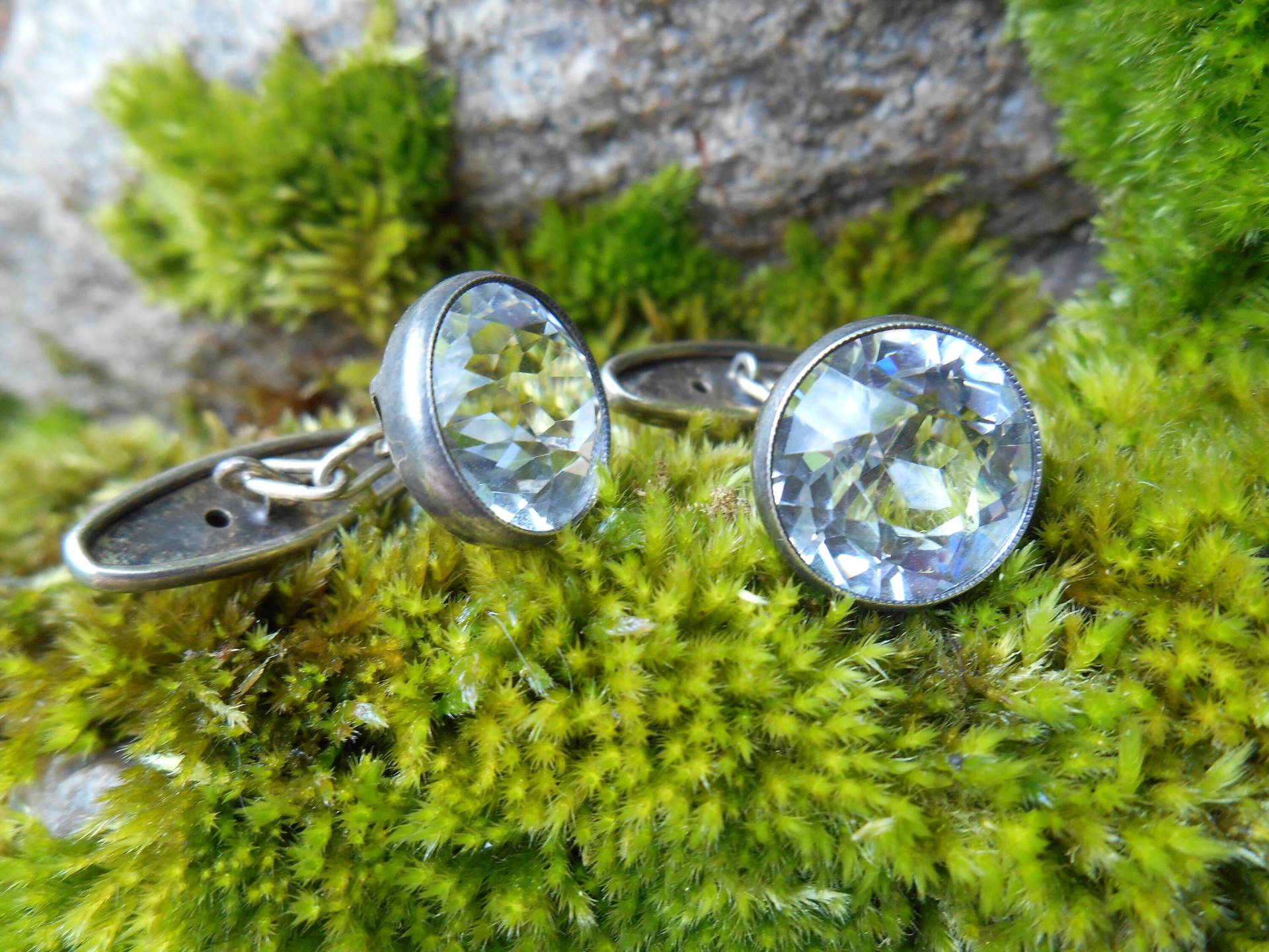 Vintage Sterling Silber Quarz-Manschettenknöpfe Vintage Sterling Silber Quarz-Manschettenknöpfe von VintageplusUA