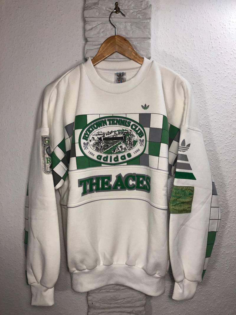 Vintage Adidas Ryetown Tennis Club Sweatshirt Gr. M, Rare von Vintagesammlung