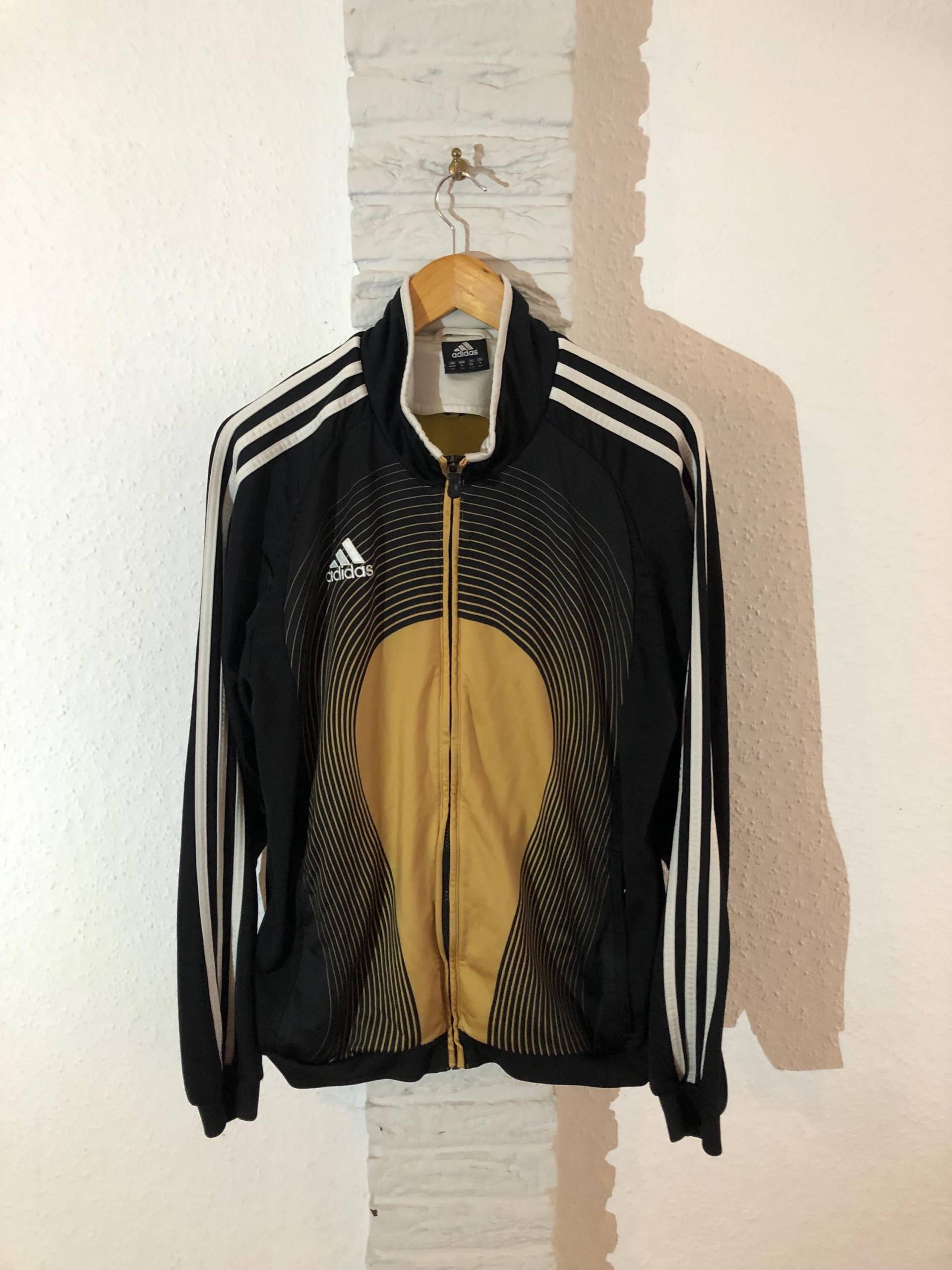 Vintage Adidas Trainingsjacke, Gr. M, Retro, Gold, 2006 von Vintagesammlung