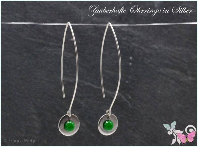 Federleichte Edelstahl Rund Ohrhänger Hängeohrringe 10 Mm Silber Scheiben Leicht Edelstahlscheiben Kreise Edelstahlkreise Metall Klein von VintagestyleEarrings