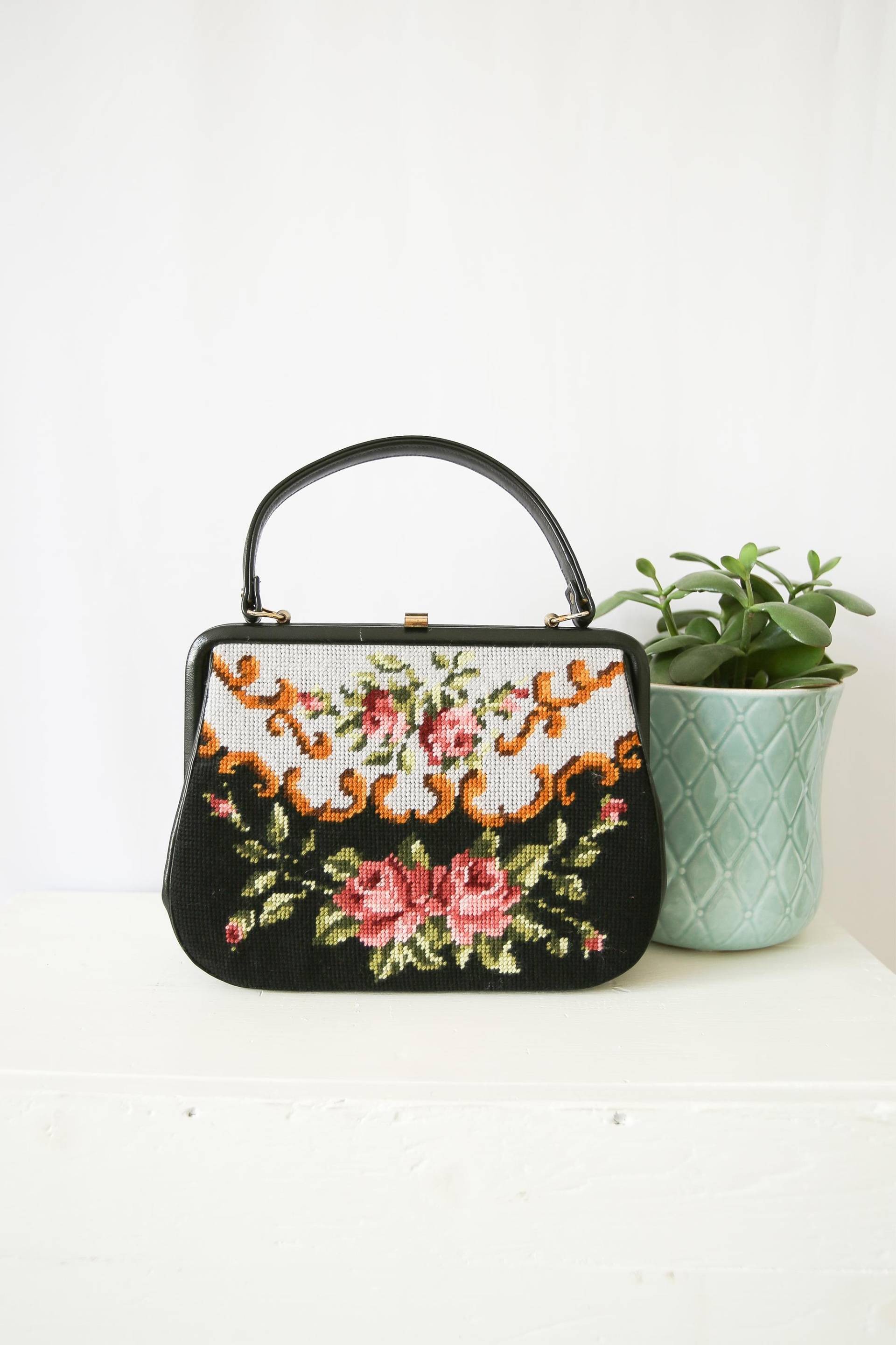 Gobelintasche, 60Er Jahre von VintageundRosenroth
