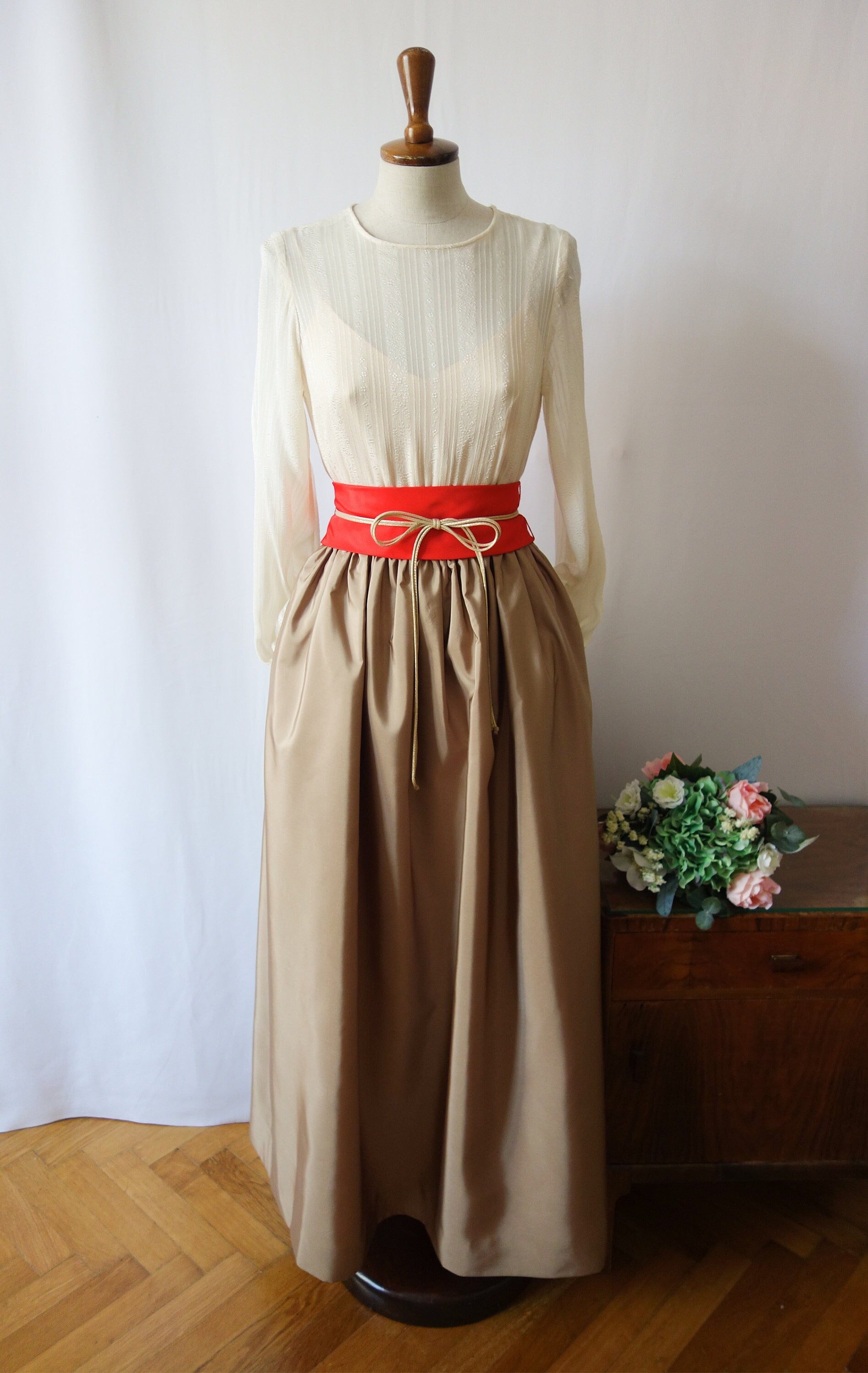 Mondänes Abendkleid, 80Er Jahre, True Vintage von VintageundRosenroth