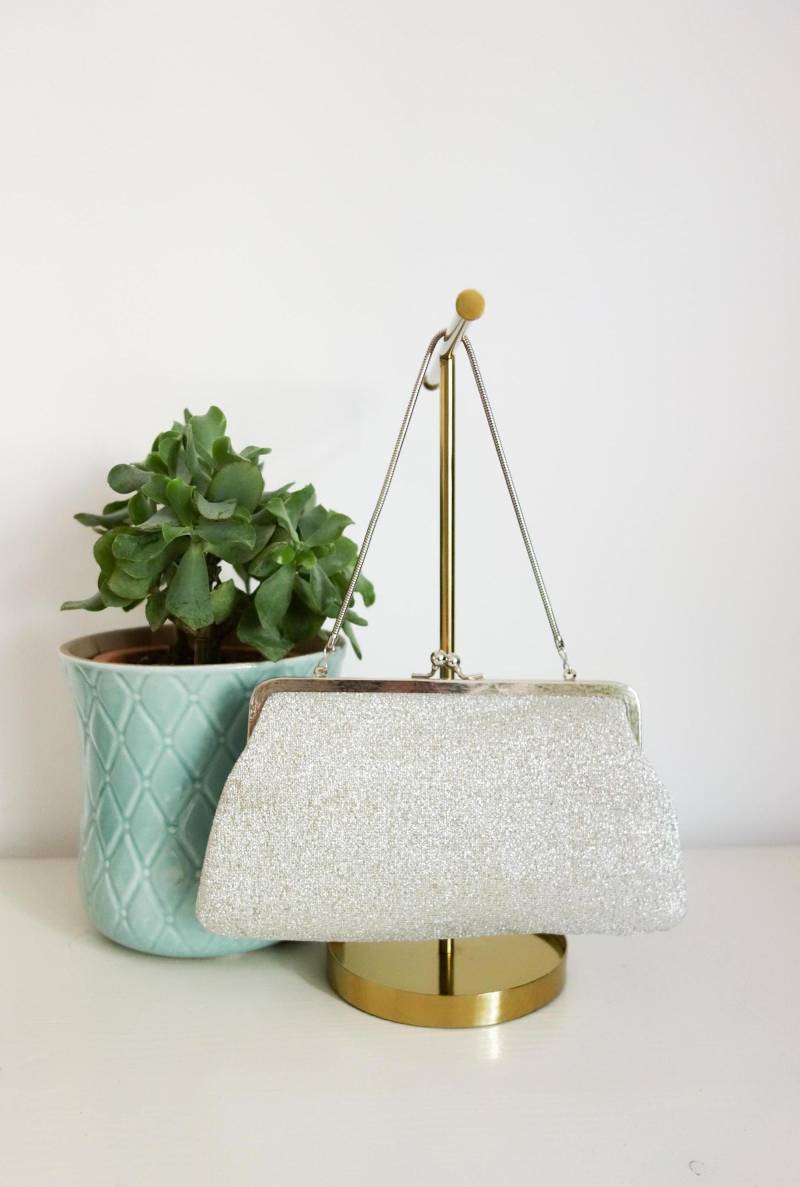 Silberne Abendtasche, 60Er Jahre von VintageundRosenroth
