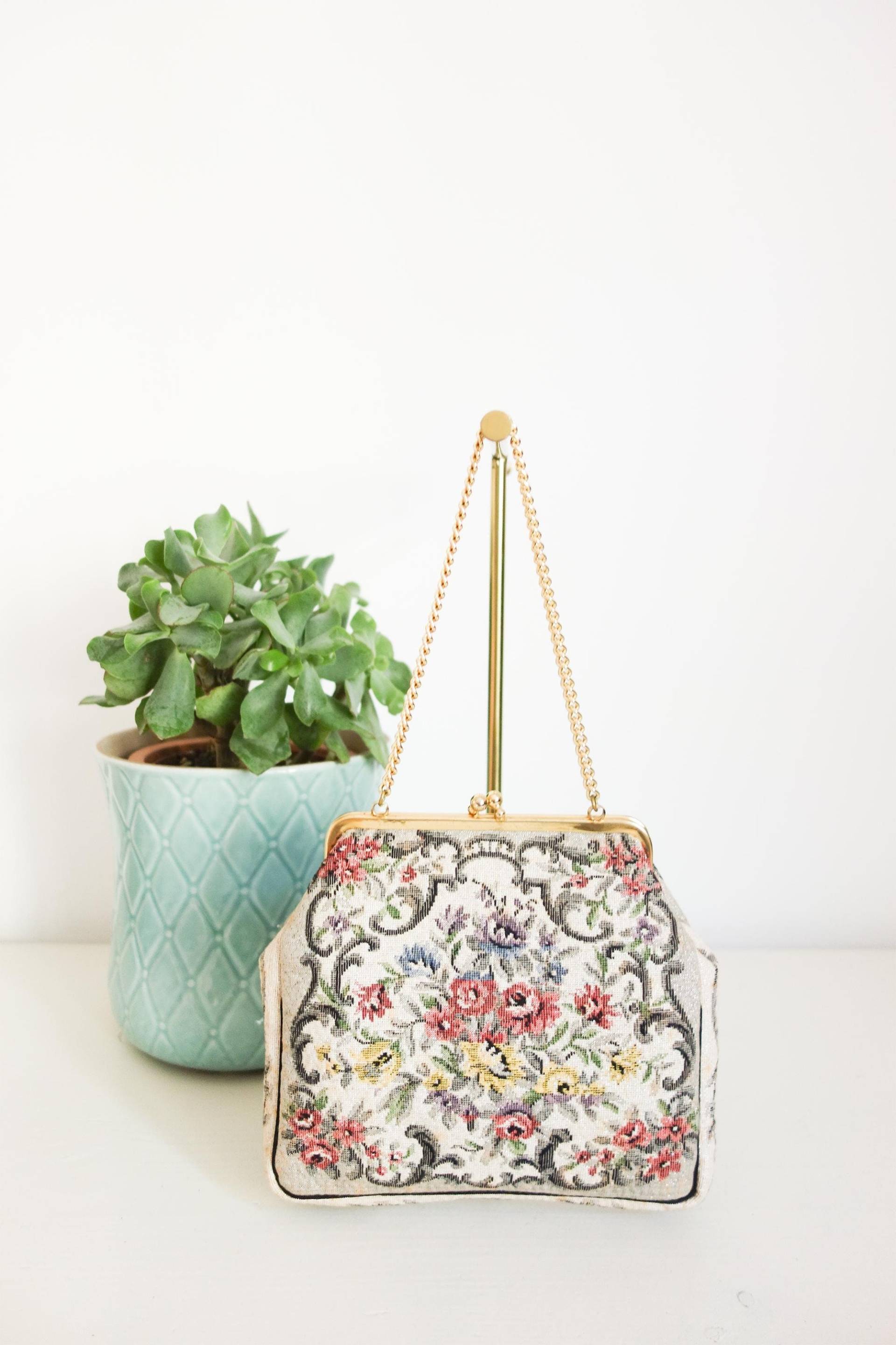 Vintage Petit Point Tasche von VintageundRosenroth