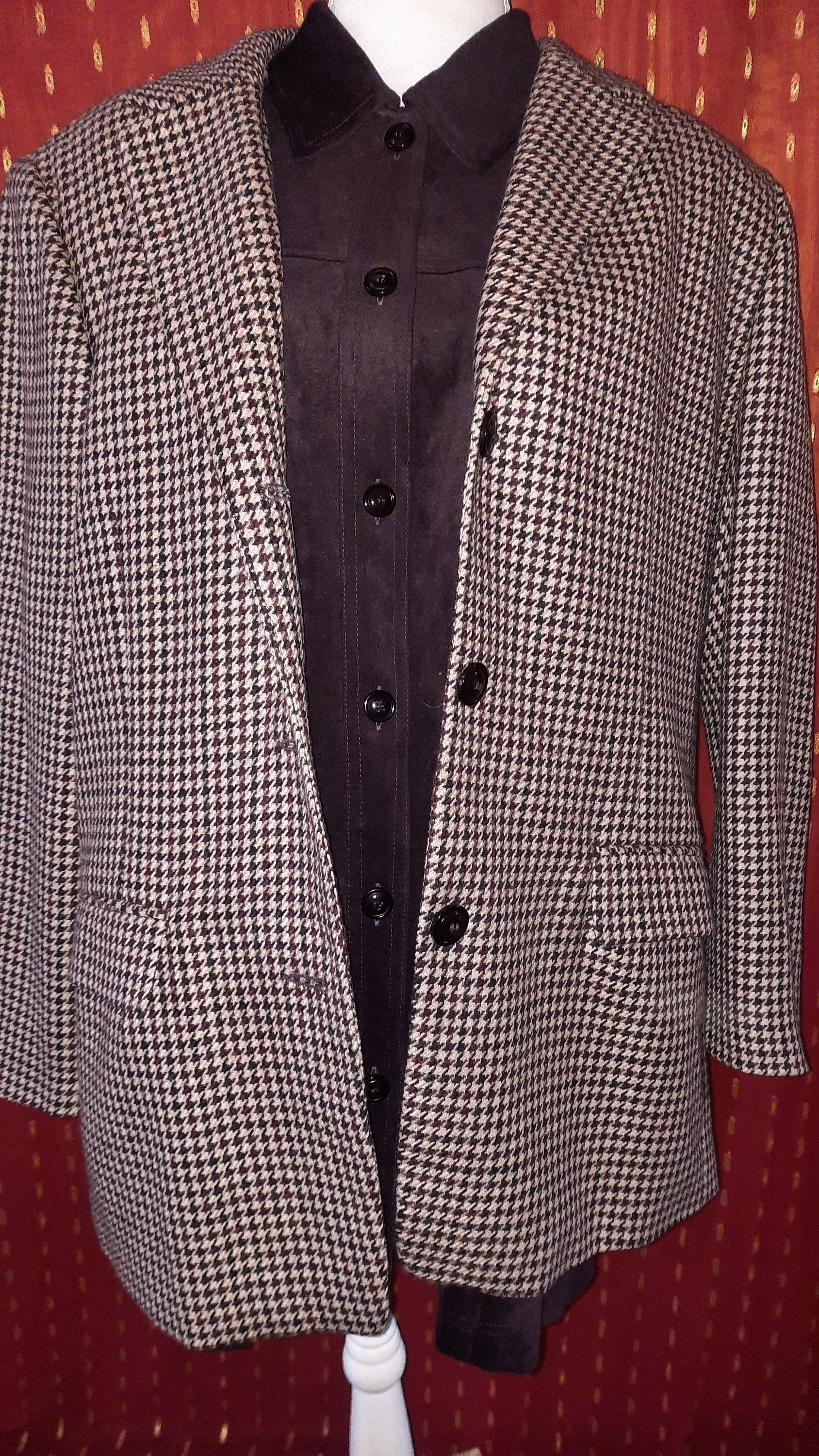 Blazervintagekariertoversized48xl von Vintagewunderwelt