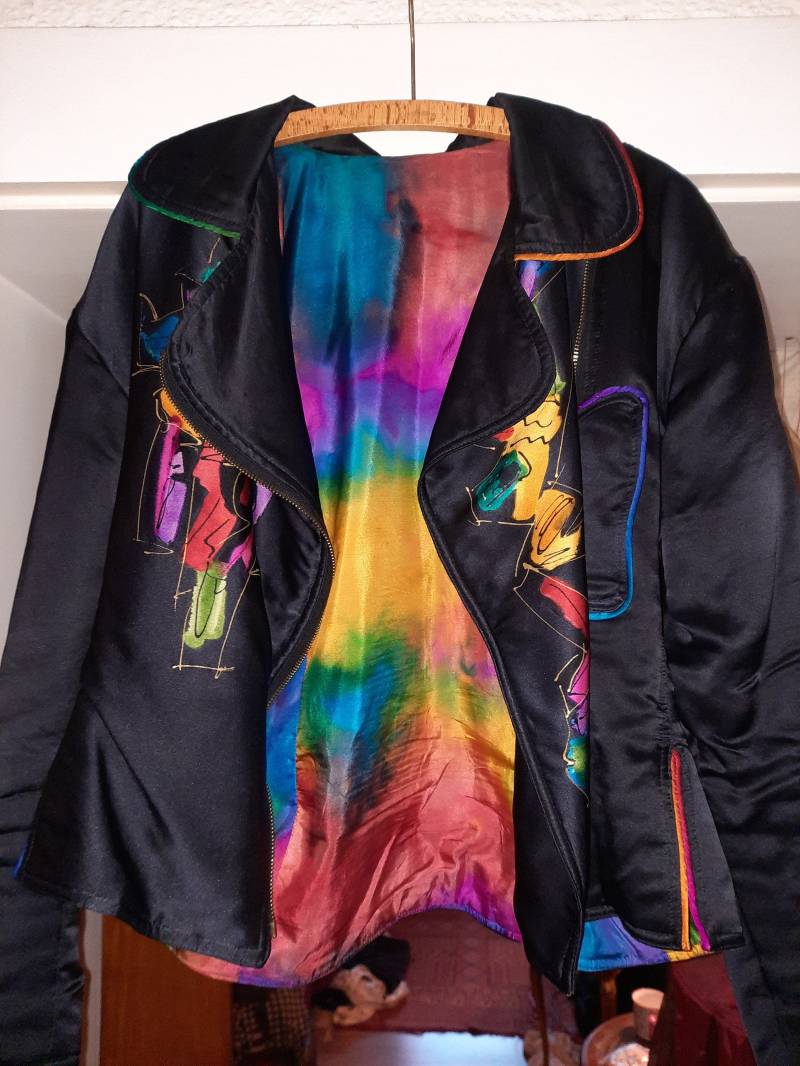 Blousonseidejackevintagebatiks von Vintagewunderwelt