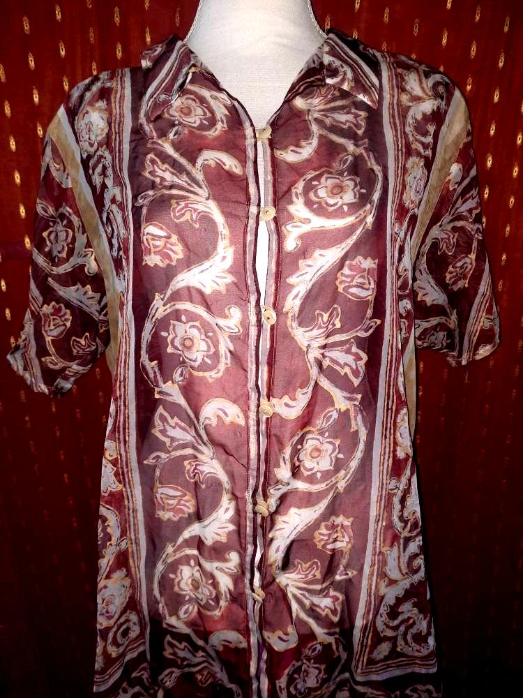 Blusevintagecrazypatternoversized Blusevintagecrazypatternoversized von Vintagewunderwelt