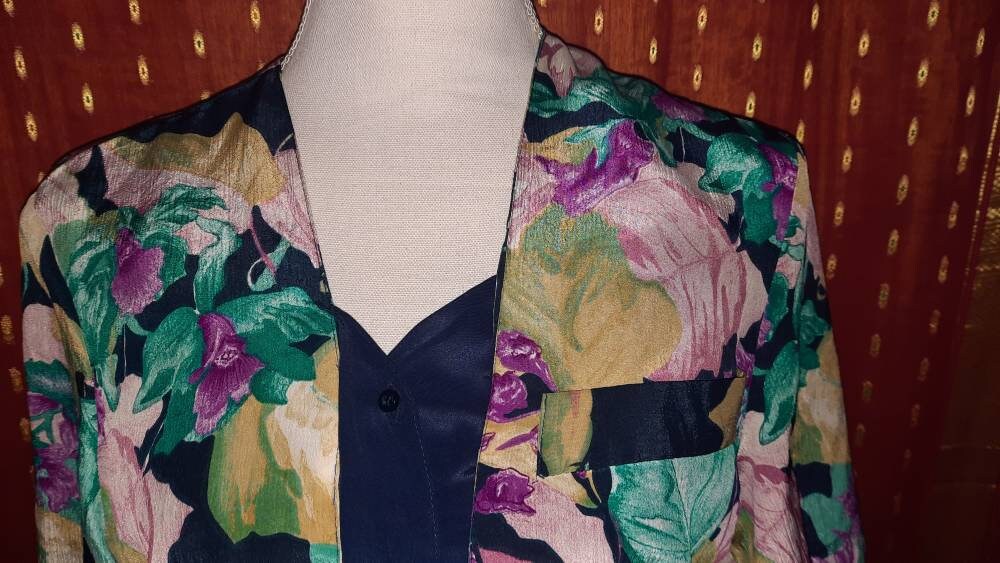 Blusevintagefloralbuntml Blusevintagefloralbuntml von Vintagewunderwelt