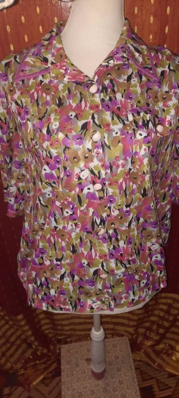 Blusevintagegeblümtfloralxl Blusevintagegeblümtfloralxl von Vintagewunderwelt