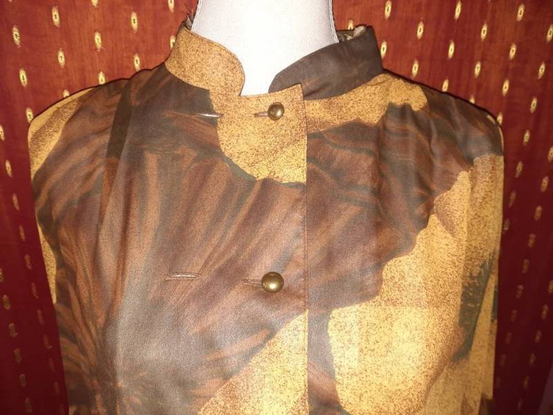 Blusevintagegelbbraun42M Blusevintagegelbbraun42M von Vintagewunderwelt