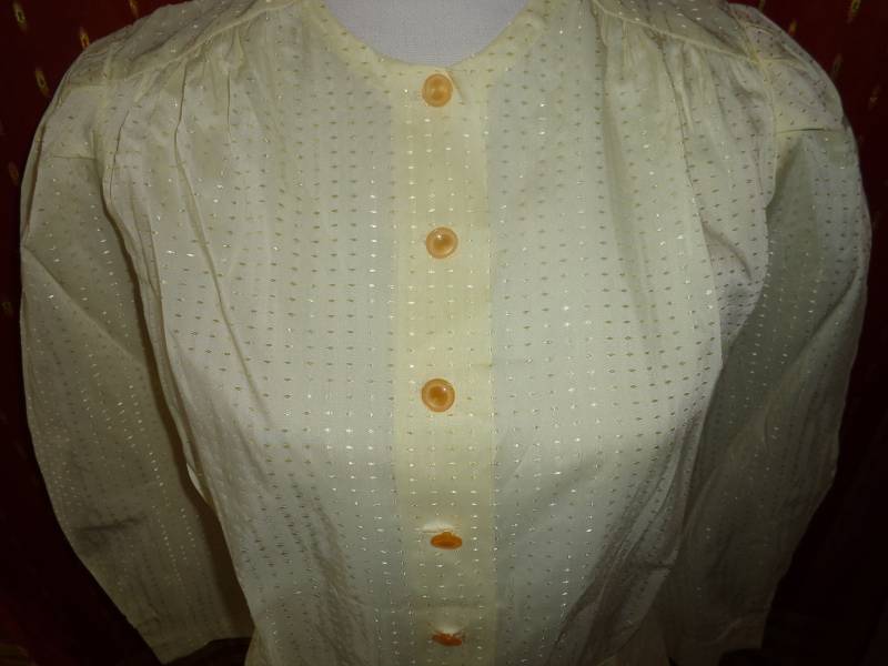 Blusevintagegelbhellgelb3638 Blusevintagegelbhellgelb3638 von Vintagewunderwelt