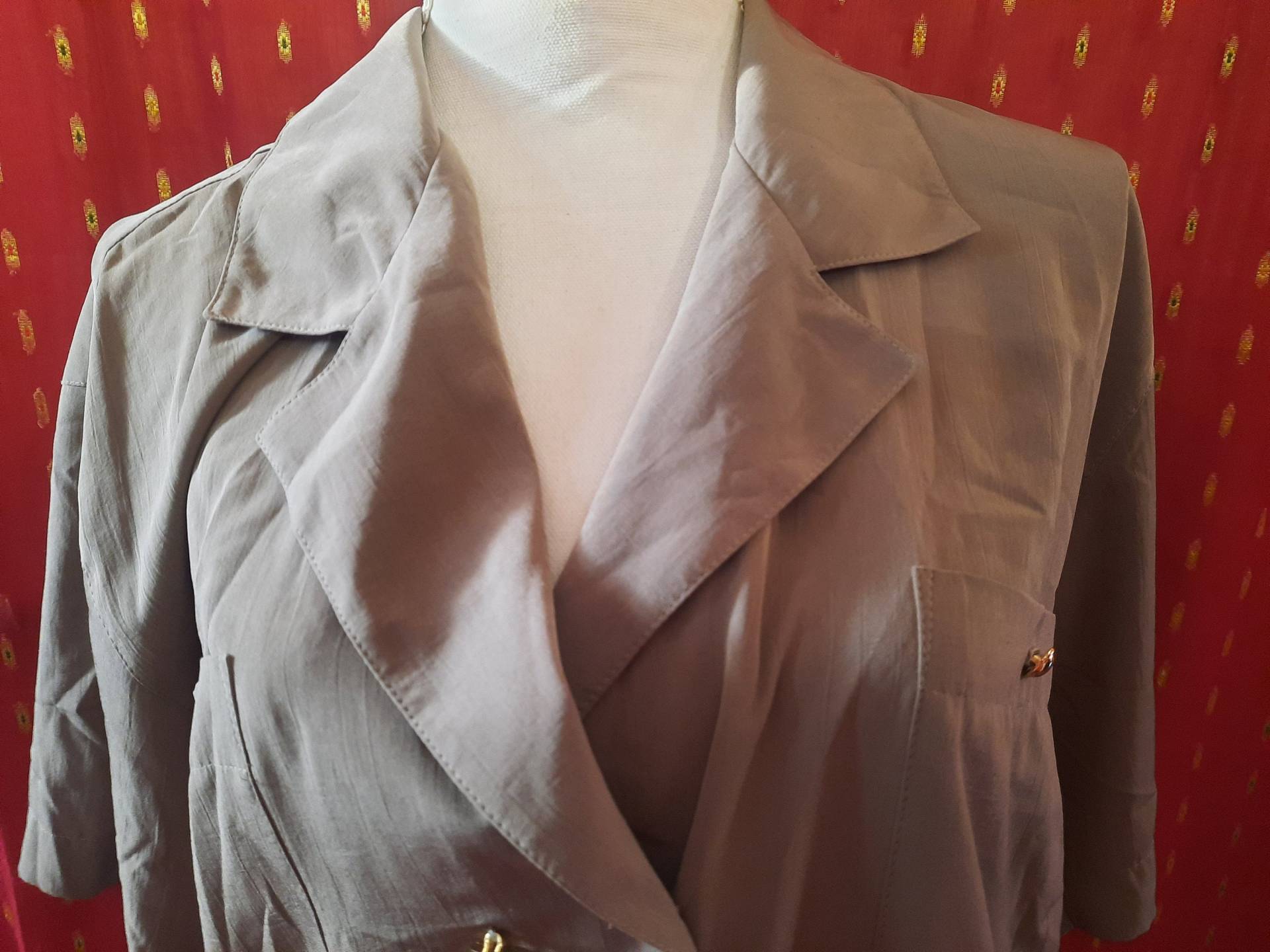 Blusevintagegrauoversizedlook46 Blusevintagegrauoversizedlook46 von Vintagewunderwelt