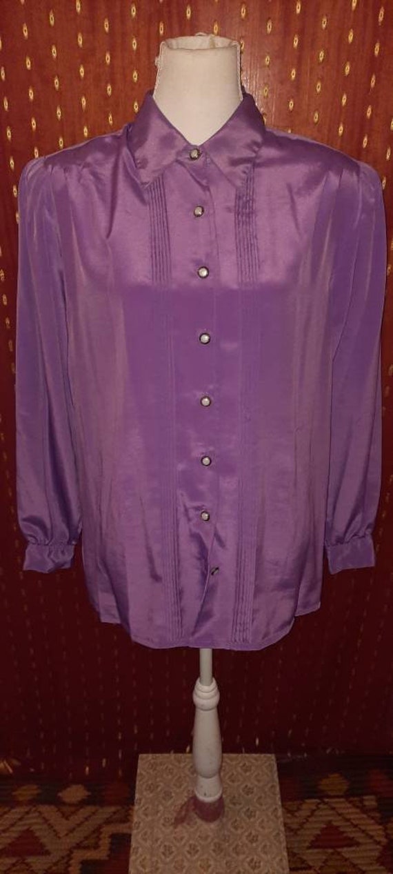 Blusevintagelilaflieder42 von Vintagewunderwelt