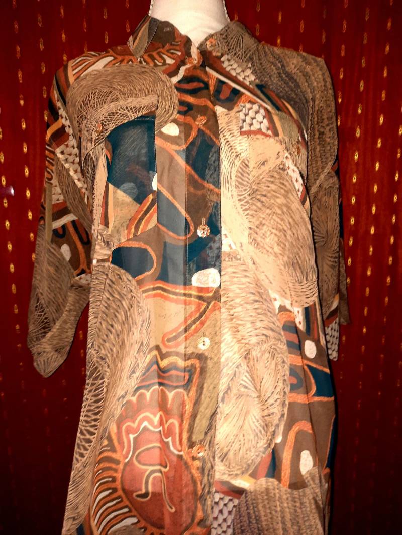 Blusevintagemlcrazypattern von Vintagewunderwelt