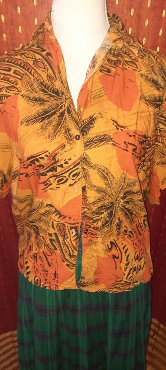 Blusevintageorangehemdsm Blusevintageorangehemdsm von Vintagewunderwelt