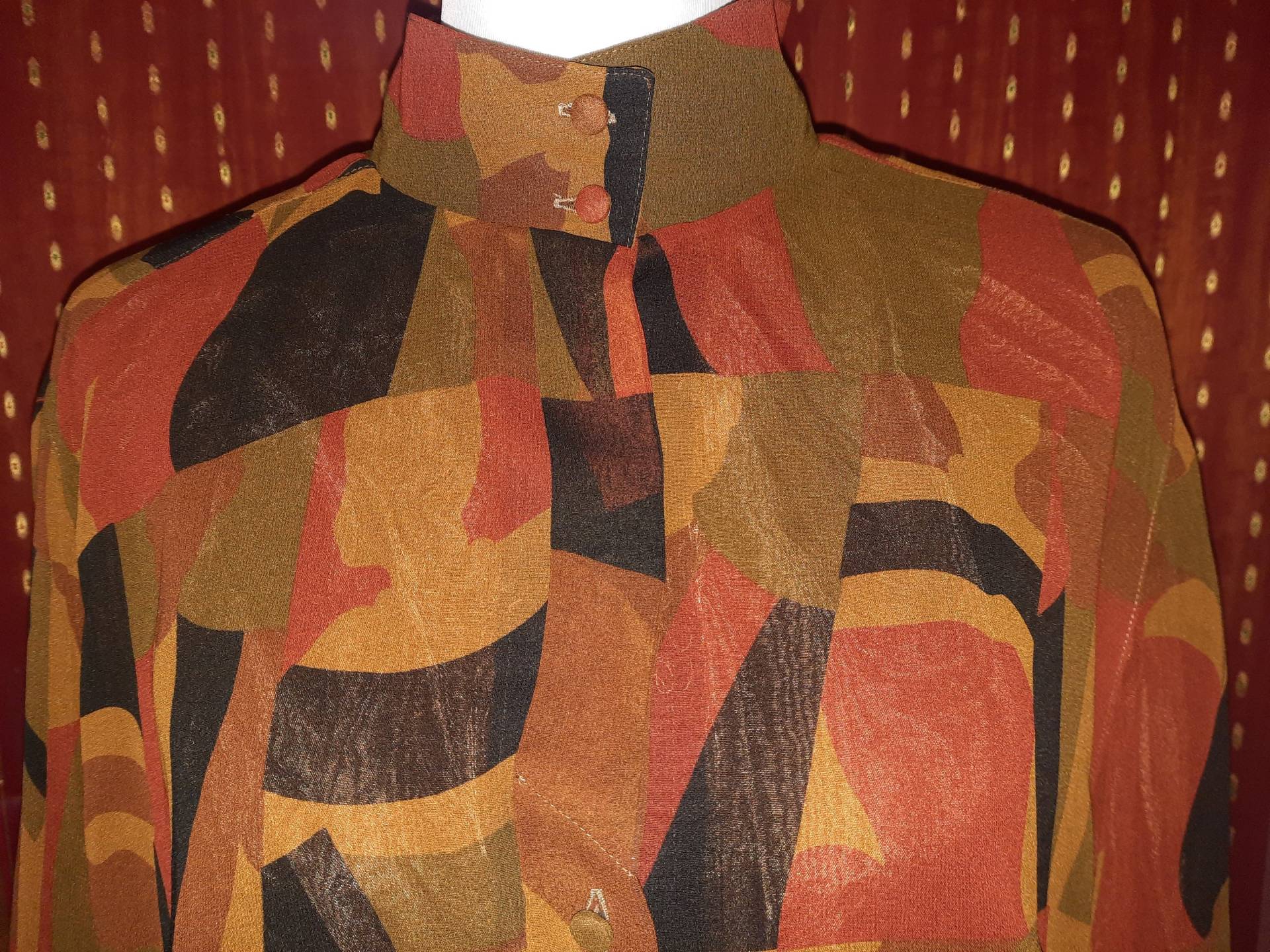 Blusevintageorangem Blusevintageorangem von Vintagewunderwelt