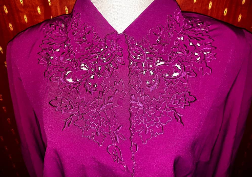 Blusevintagepink4446Spitze Blusevintagepink4446Spitze von Vintagewunderwelt