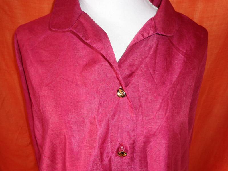 Blusevintagepinkblousonlxloversized von Vintagewunderwelt