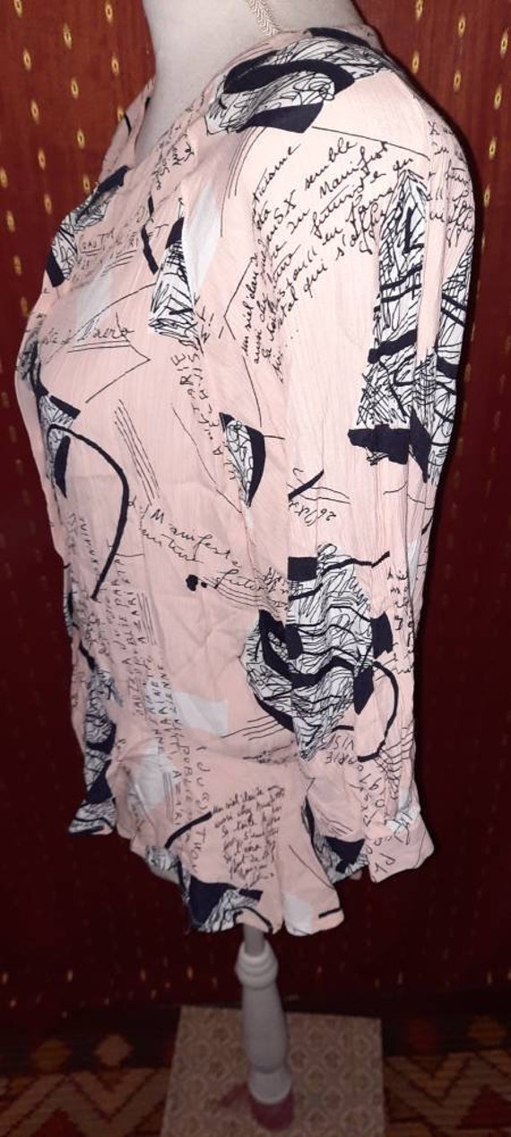 Blusevintagerotmlcrazypattern Blusevintagerotmlcrazypattern von Vintagewunderwelt