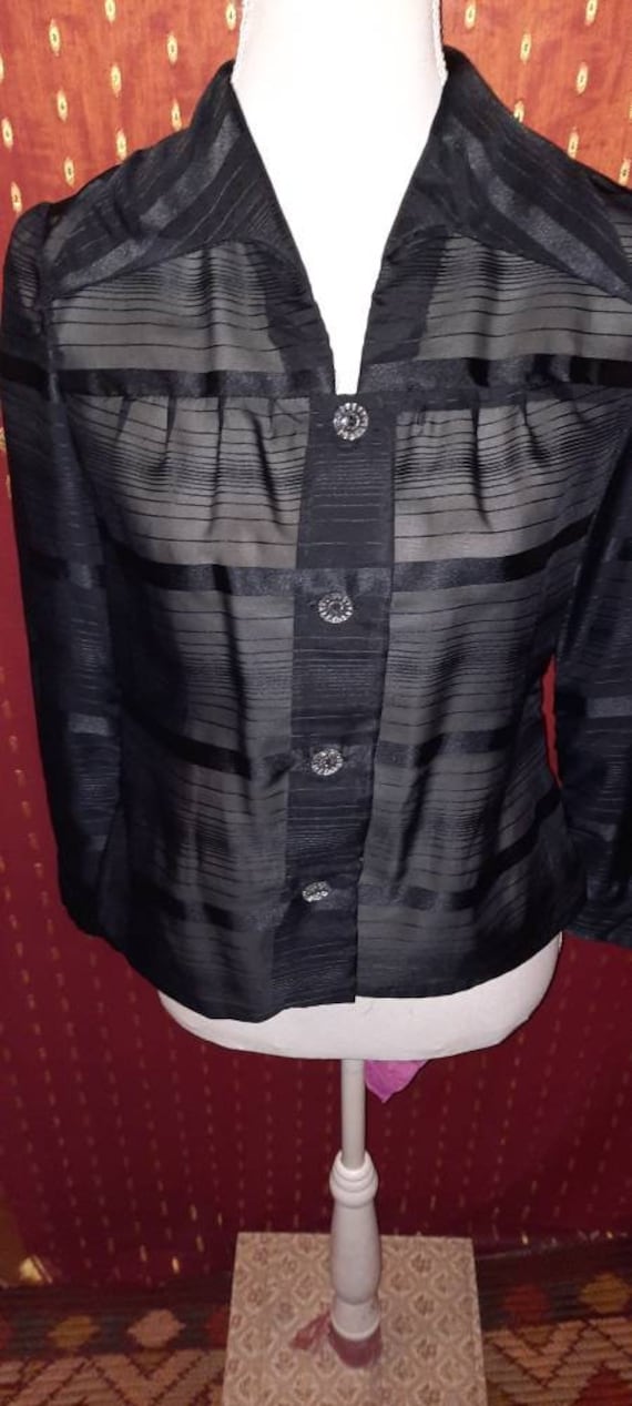 Blusevintageschwarz40 von Vintagewunderwelt