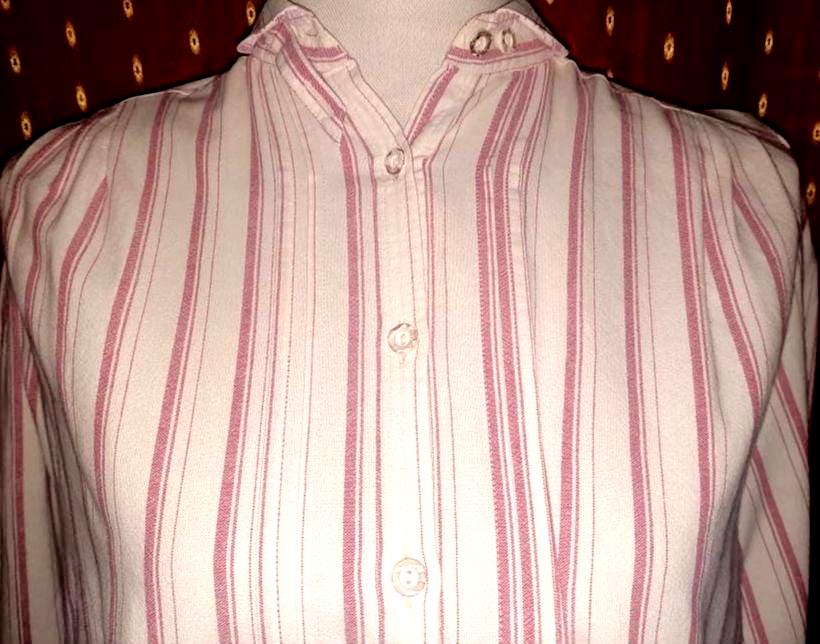 Blusevintagetrachtenweißrosahammerschmidtsm von Vintagewunderwelt