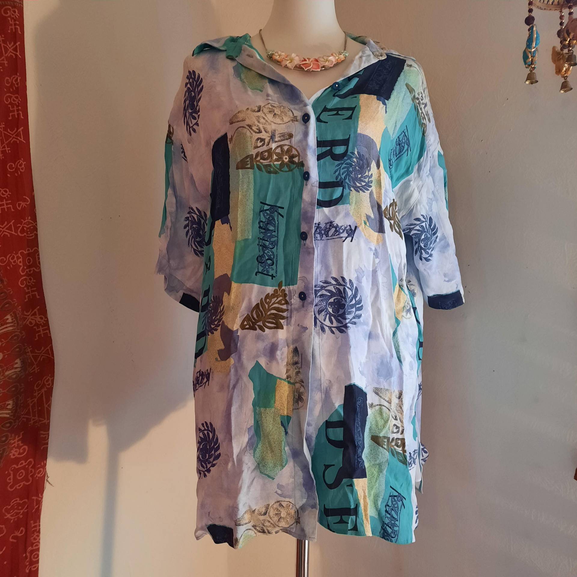 Blusexloversized48Crazypattern von Vintagewunderwelt