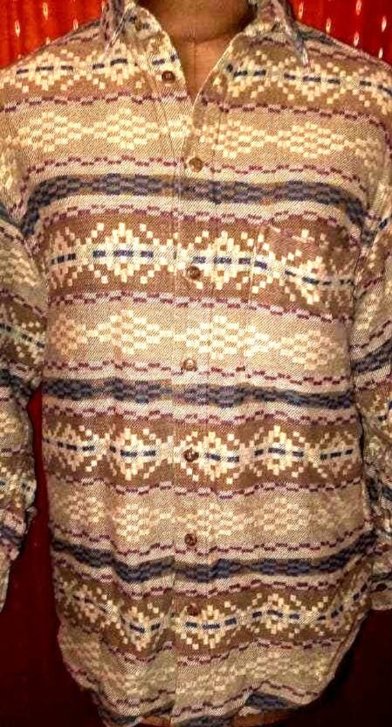Hemdblusevintagecrazypatternm3940 von Vintagewunderwelt