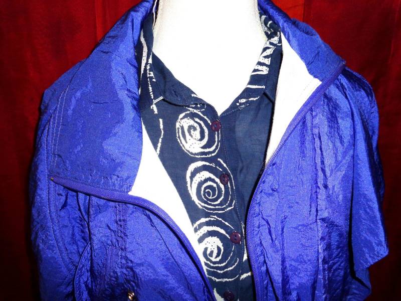 Jackevintage90Erneunzigeroversizedblauroyal90Erstyle von Vintagewunderwelt