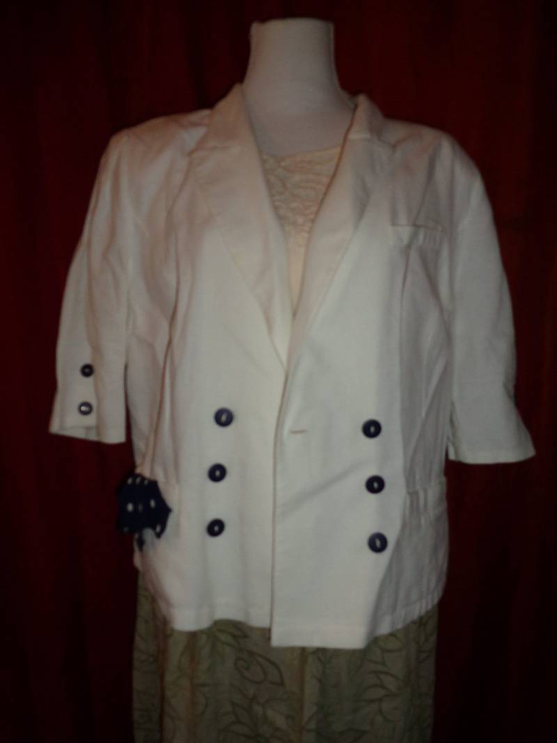 Jackevintageweißblazer44L von Vintagewunderwelt