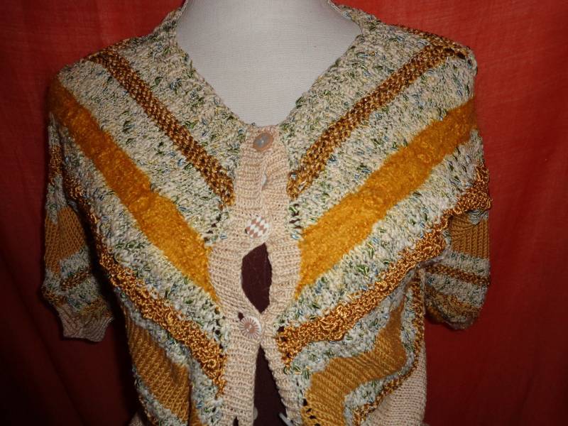 Pullipulloverstrickgelbvintage von Vintagewunderwelt