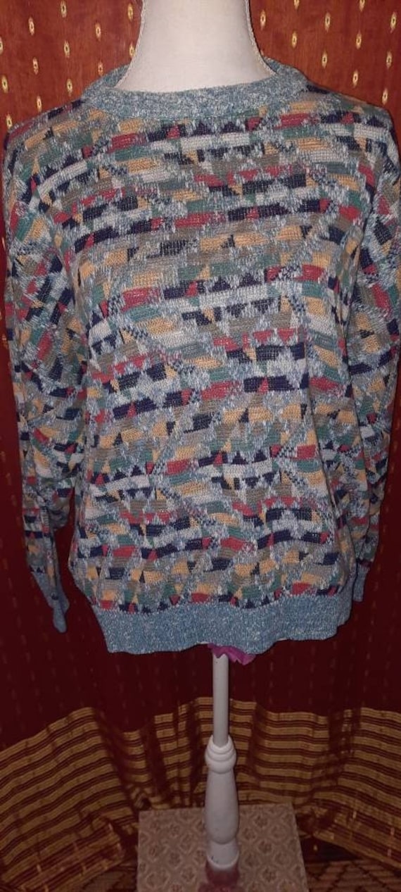 Pullipullovervintagecrazypatternsm90Ernineties von Vintagewunderwelt