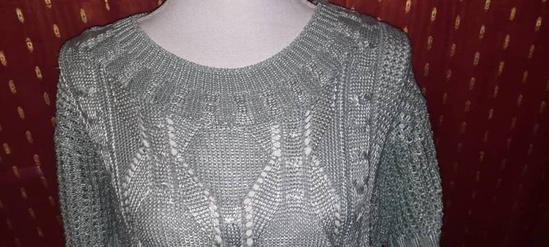 Pullipullovervintagegraublauml von Vintagewunderwelt