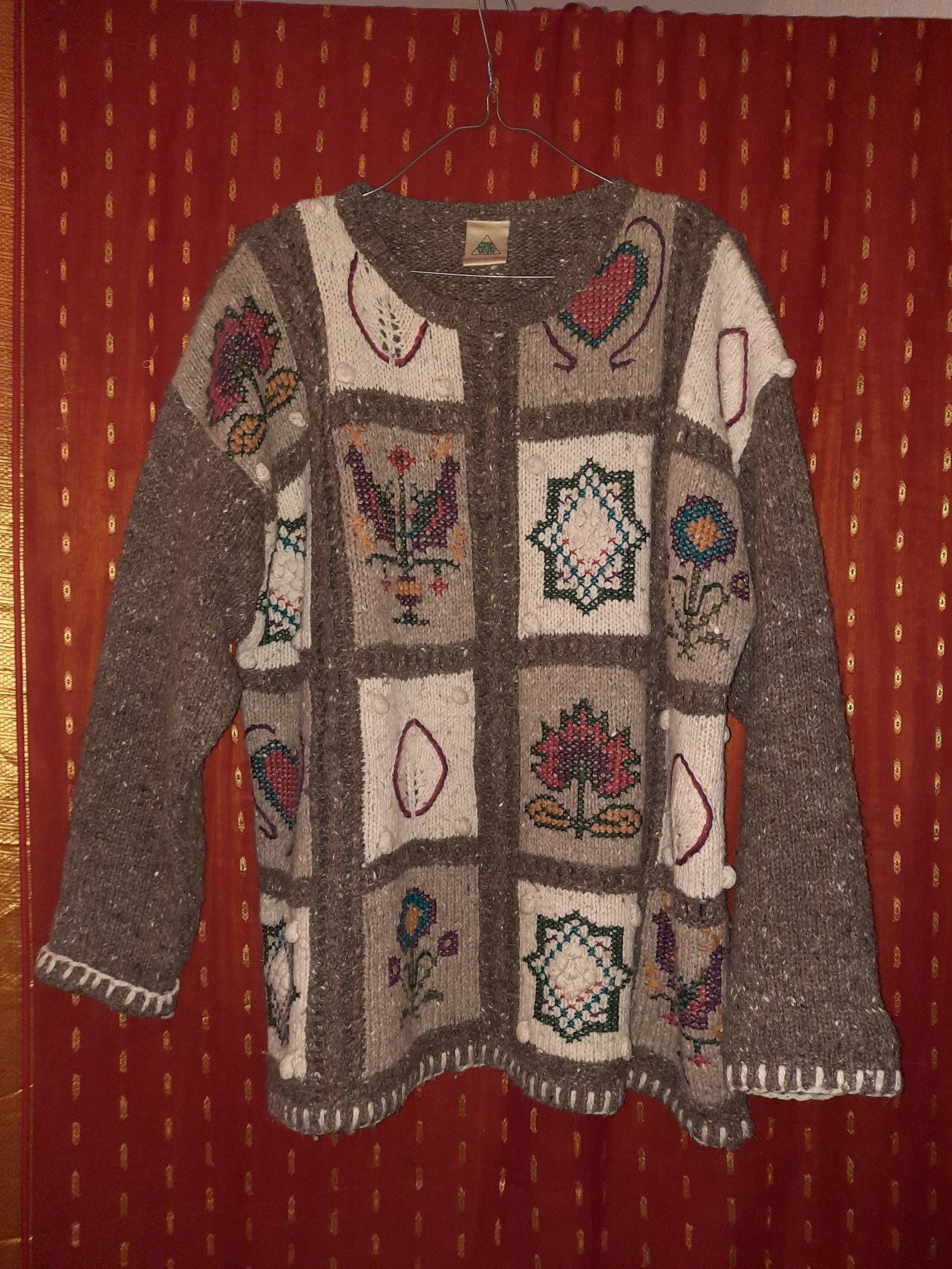 Pulloverpullivintagegrau4042 von Vintagewunderwelt