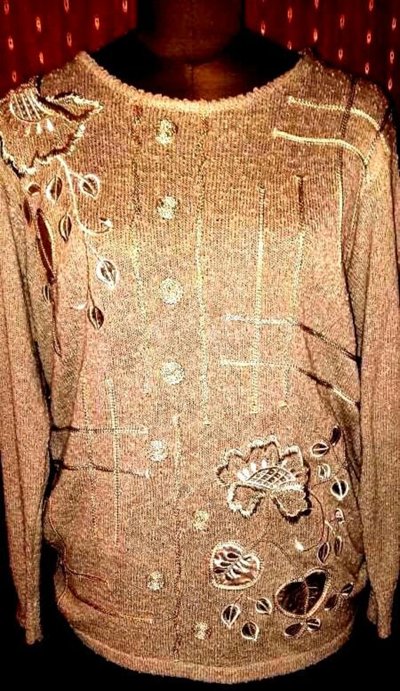 Pulloverpullivintagegrausilberlm von Vintagewunderwelt