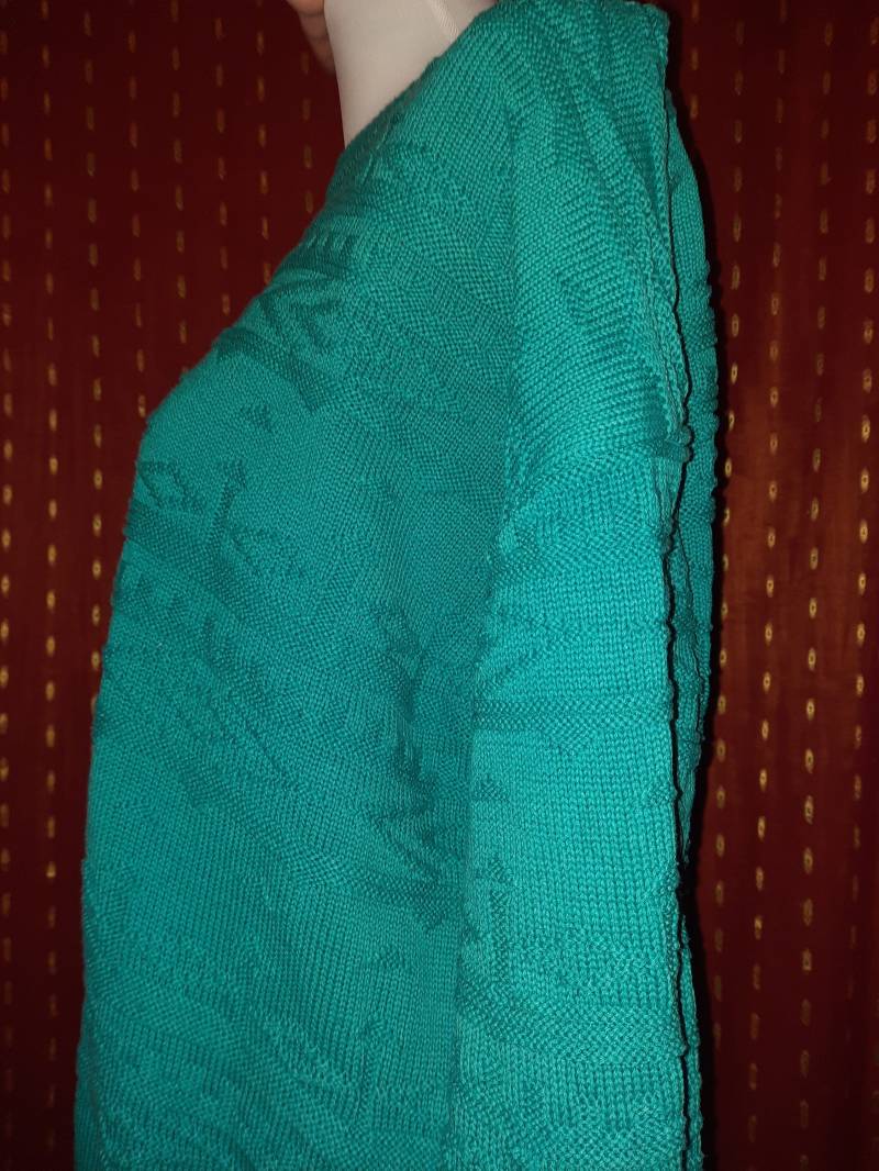 Pulloverpullivintagetürkismlblau von Vintagewunderwelt