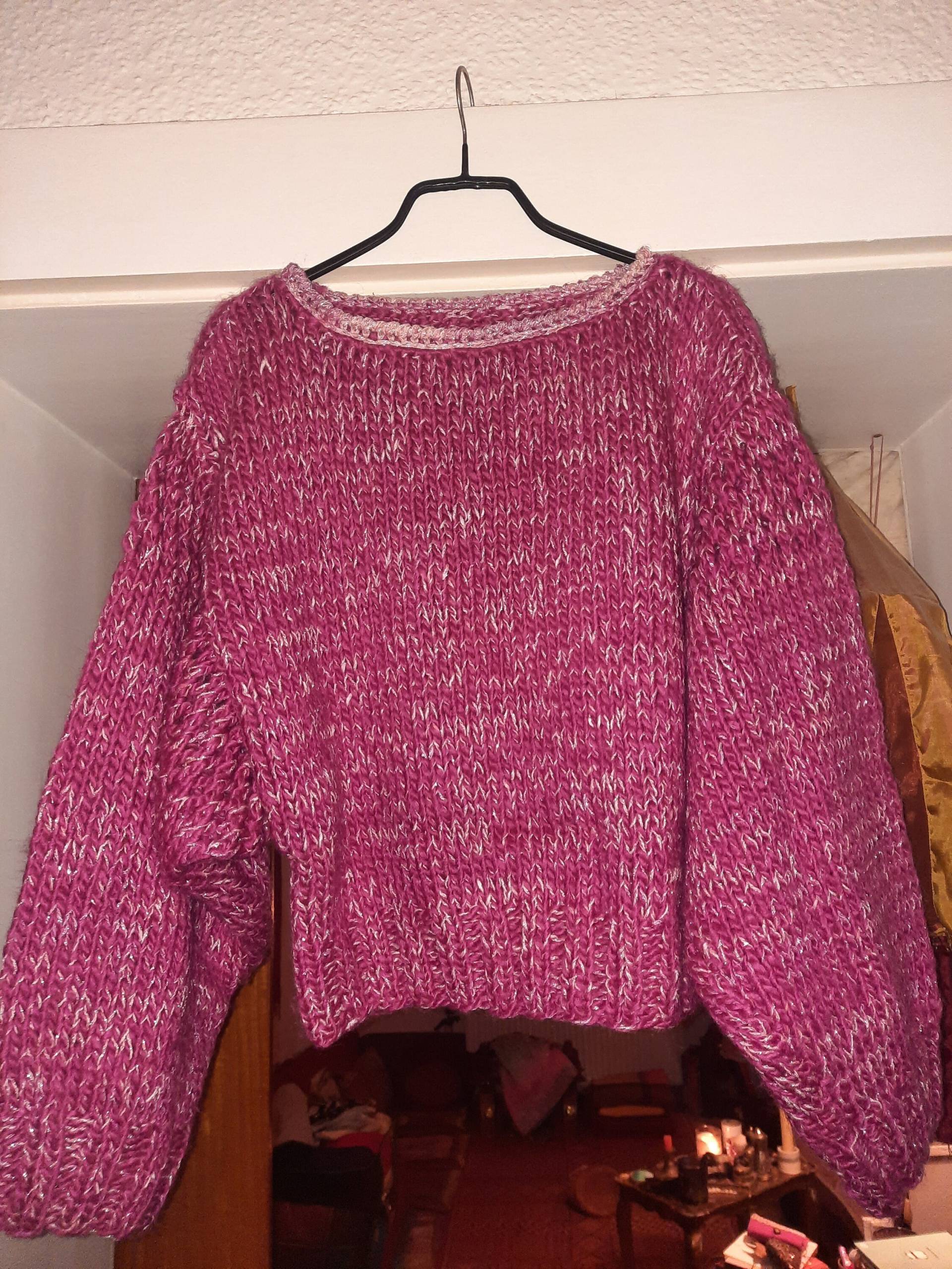 Pullovervintagepinkstrick3840 von Vintagewunderwelt